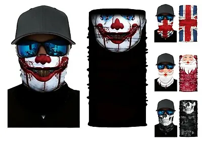 £3.90 • Buy Seamless Bandana Face Covering Mask Biker Gaiter Tube Snood Scarf Neck Cover UK