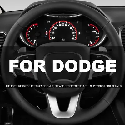 $24.98 • Buy For 2009-2012 Dodge Ram 1500 2500 3500- Leather Wrap Steering Wheel Cover, Black