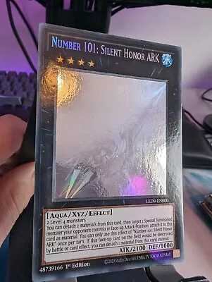 YuGiOh! Number 101: Silent Honor ARK LED9-EN000 Ghost Rare 1st Edition • £26.94