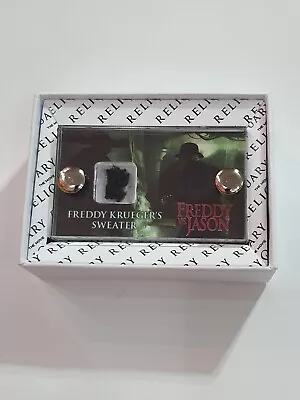 £49.99 • Buy Freddy Krueger Sweater Swatch Display Movie Prop Horror Collection Gift With Coa