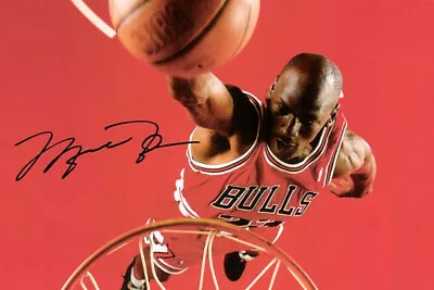 $25 • Buy Michael Jordan Chicago Bulls Signed Photo Memorabilia Basketball #5