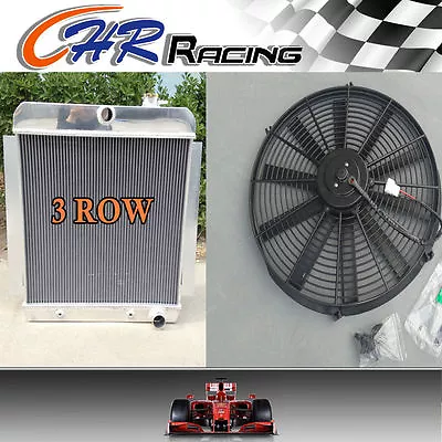 3 ROW For 1955-1959 CHEVY PICKUP TRUCK Aluminum Radiator 1956 1957 1958 +16''FAN • $305