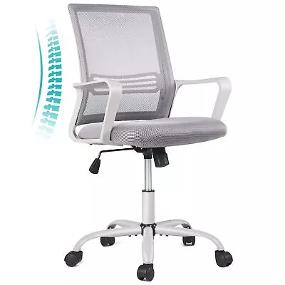 OfficeChair Desk Chair Ergonomic Mesh Office Chair Mesh Grey Chair • $69.41