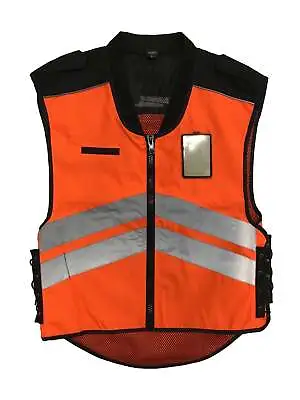 Vega Motorcycle Reflective Safety Vest Hi-Vis Orange Adult Size Small/Large • $19.99