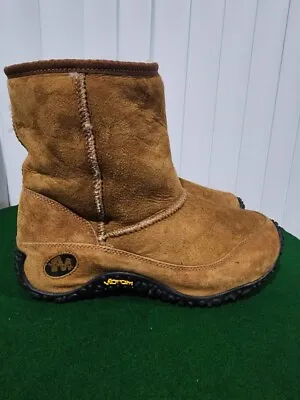 Merrell Mens 9.5 Yeti Chameleon Boots Shearling Slightly Used • $100