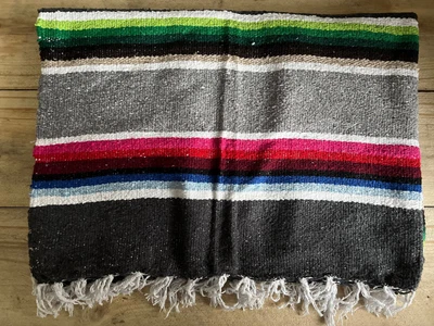 £29.99 • Buy Hand Loomed Mexican Blanket, Large Comfy Blanket, Yoga, Sofa Blanket, Meditation