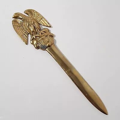 Vintage Brass Eagle Letter Opener Approx 8  Long  • $16