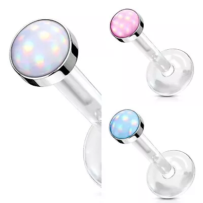 £3.99 • Buy Illuminating Stone Bio Flex Labret, Monroe, Ear Cartilage, Tragus 1.2mm X 8mm
