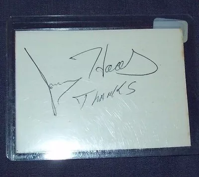NHRA Owner Jerry Haas Hand Signed Index Card  • $5.95