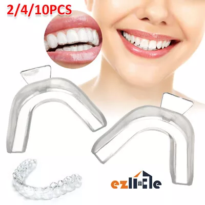 $6.29 • Buy Mouth Guard Night Bruxism Clenching Sleeping Dental Grinding Mouthguard 2/4/10 X