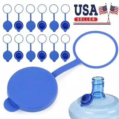 55mm Silicone 5 Gallon Water Jug Cap Nonspill Top Lid Covers For Water Bottles • $7.81