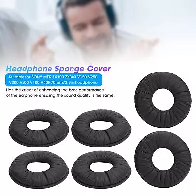 £5.93 • Buy 3 Pairs Ear Pads Cushion Earpads Sponge Cover For Sony Headphones MDR-ZX100 V150