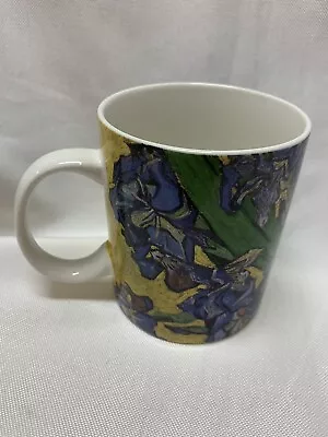 Irises Vincent Van Gogh Museum Coffee Cup Mug Purple Blue Flower ART Great Shape • $14.99