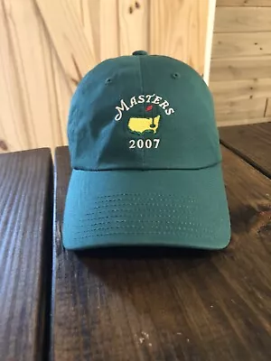 VINTAGE Masters 2007 Augusta National American Needle Green Golf Hat Cap • $20