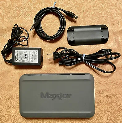 MAXTOR Personal Storage 3200 External Hard Drive 500GB W/AC & USB Cable • $35