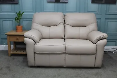 G Plan Seattle 2 Seater Sofa In Cambridge Plaster Leather. Rrp £3175. • £1299