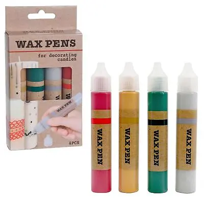 Wax Pen Crayons Liners Water Based Candle Decorating Colour Christmas Decoration • £4.89