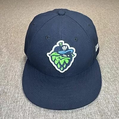 Hillsboro Hops New Era 59Fifty MiLB Fitted Hat 7 5/8 Low Profile Ball Cap Blue • $19.77