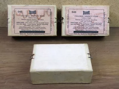 $49.95 • Buy Nos! Vintage 3 Ipco Colloidal Grahpite Wads Ribbon Form Reloading 046 Boxes