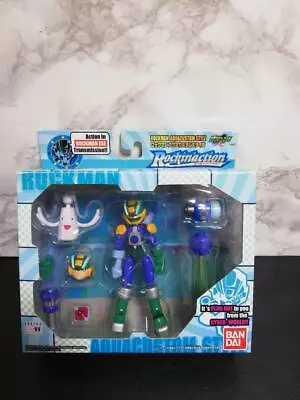 Rockman EXE Mega Man Aqua Custom Style Action Figure Rock In Action Bandai Used • $157.15