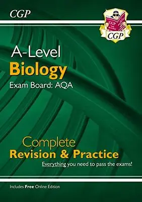 A-Level Biology: AQA Year 1 & 2 Complete Revision & Practice Wit... By CGP Books • £8.99