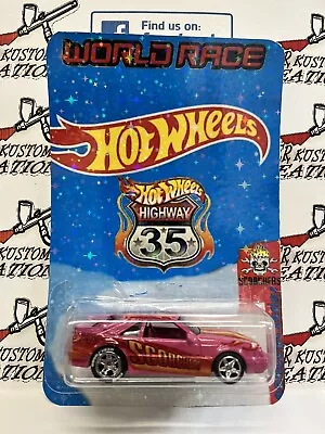 CUSTOM HOT WHEELS HIGHWAY 35 WORLD RACE CONCEPT REAL RIDERS 1984 Mustang Svo • $49.99