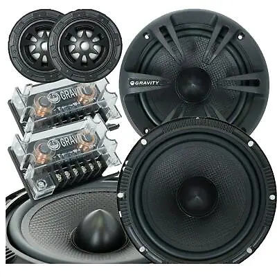 New Gravity 600C 500-watt Peak Power 4 Ohm 6.5-Inch 2-Way Car Audio Component... • $82.95