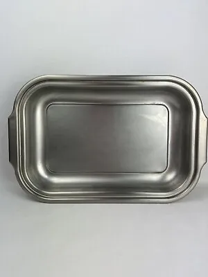 Vintage Farberware Stainless Steel Roaster Roasting Pan 17 X 11 X 2 1/4  USA • $40