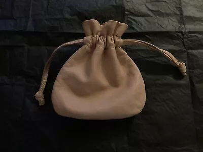 Marni Nude Leather Drawstring Bag Fabulous Lining. • £29.99