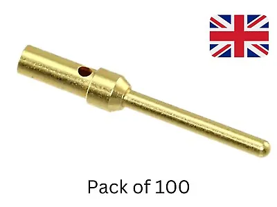 100 X 09670008576 Harting Male D-Sub-S Crimp Pin Circular Connector Contact • £35