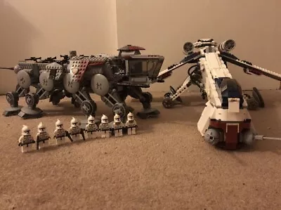 £150 • Buy LEGO Star Wars: Republic Dropship With AT-OT Walker (10195) Read Description