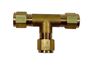 £5.69 • Buy 6mm Compression Equal Tee Fitting For Copper Pipe