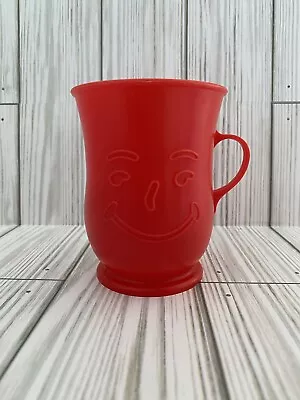 Vintage 80s Red Kool-Aid Man Plastic Cup 4” Replacement For Set Great Condition • $9.98