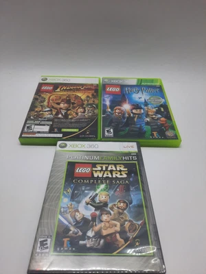 $14.99 • Buy Microsoft Xbox 360 Lego Game Bundle Lego StarWars Harry Potter Indiana Jones +