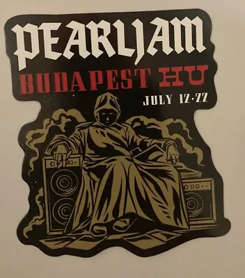 PEARL JAM 2022 TOUR STICKER Budapest 7/12/22 • $34.18