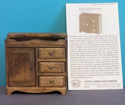 Dollhouse Miniature 1:12 Scale THOM Chippendale Dry Sink  #4300 • $19.95