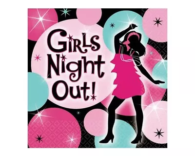 Bachelorette / Hens Night Party Supplies Girls Night Out Beverage Napkins (Pk.16 • $7.95