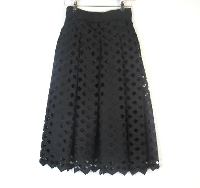 White House Black Market Midi Skirt XS Geo Lattice Poppy Pattern BNWT RRP £125  • $72.74