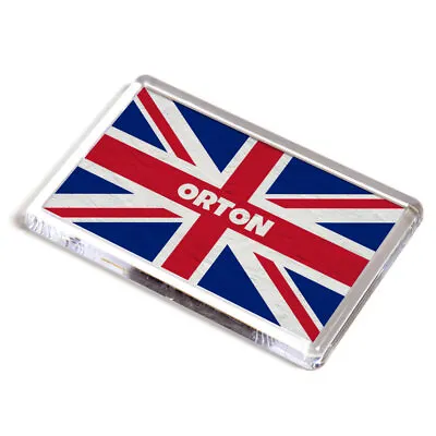 FRIDGE MAGNET - Orton - Union Jack Flag - Surname Gift • £3.99
