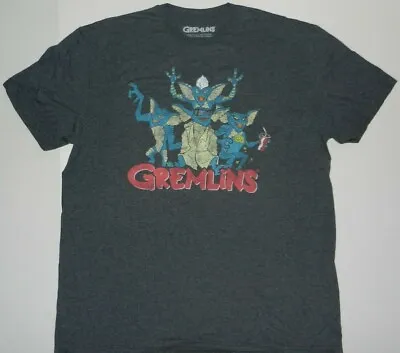 Gremlins Movie Graphic Charcoal T Shirt New • $13.49