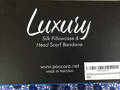 Paccora Silk Pillow Case And Bandana • £9.50