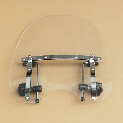 Clear Windshield Windscreen For Harley Dyna Softail Street Fat Boy Sportster 883 • $53.85