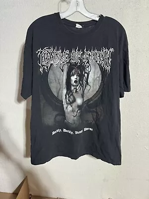 Vintage 2010 Cradle Of Filth Darkly Darkly Venus Aversa T Shirt XL Black Metal • $50