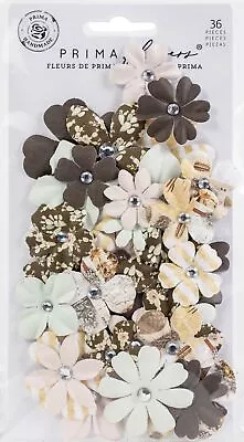 Prima Marketing Mulberry Paper Flowers-Nogal/Golden Desert • $11.07