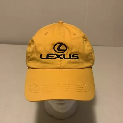 AMC Deluxe Headware Lexus Logo Yellow Black Embroidery Adjustable Baseball Hat • $16