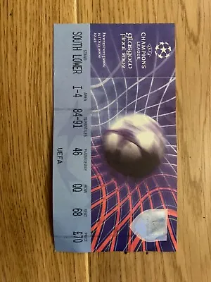 UEFA Champions League Glasgow Final 2002 Ticket Program & Replica Program • £50