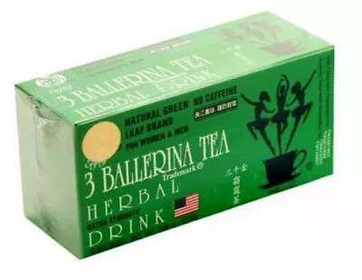 3 Ballerina Herbal Tea Extra Strength 18 Bags Slim Diet Tea Natural  • $14.40