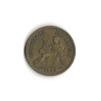 1923 France - 2 Francs - 438 - Copper Aluminum - 8g • $0.76