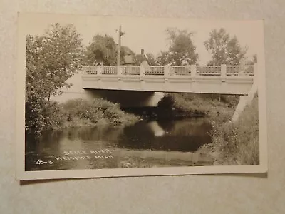 C981 Postcard RPPC MI Michigan Belle River Memphis Bridge • $9.99