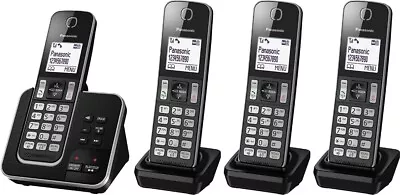 Panasonic DECT Digital Cordless Phone With Answering Machine And 4 Handset • $159.45